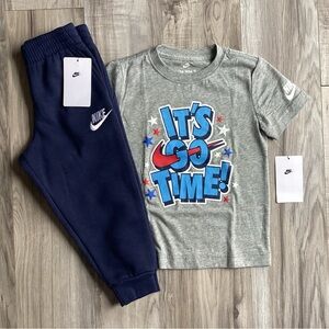 Nike boys Tee & joggers outfit size 4(NWT) ~PRICE IS FIRM, NO OFFERS~